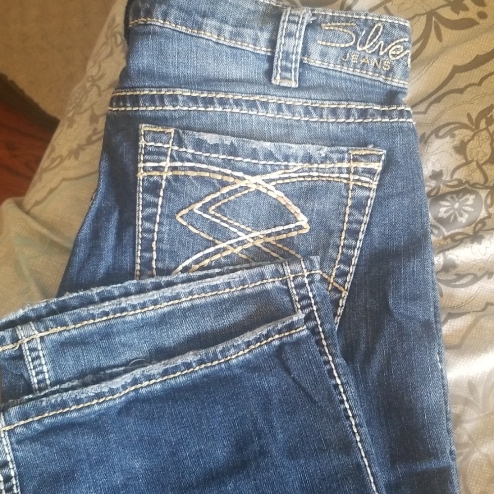Silver capris
